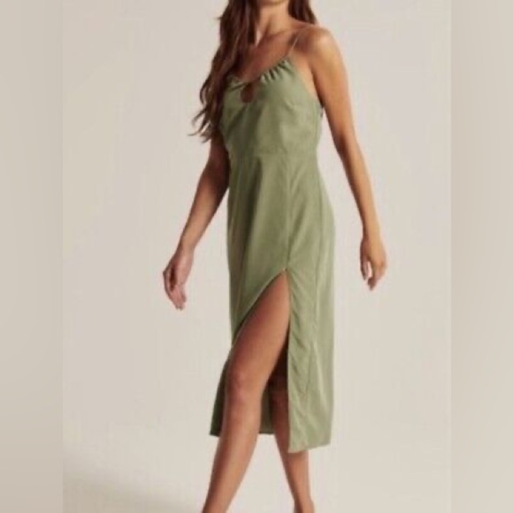 A&F Keyhole Halter Midi Dress